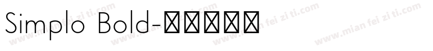 Simplo Bold字体转换